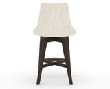 Canadel Downtown Trend Counter Stool in Davy's Grey, FT InsideOut®, back view