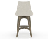 Canadel Downtown Trend Counter Stool in Shadow, TB Fabric, back view