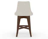 Canadel Downtown Trend Counter Stool in Cognac Washed, TB Fabric, back view