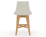 Canadel Downtown Trend Counter Stool in Caramel Washed, TB Fabric, back view