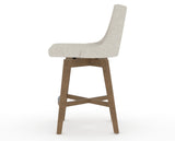 Canadel Downtown Trend Counter Stool in Pecan Washed, TB Fabric, side view