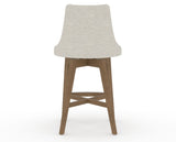 Canadel Downtown Trend Counter Stool in Pecan Washed, TB Fabric, back view