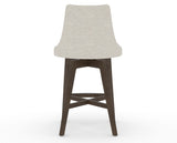Canadel Downtown Trend Counter Stool in Hazelnut Washed, TB Fabric, back view