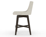 Canadel Downtown Trend Counter Stool in Davy's Grey, TB Fabric, side view