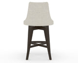 Canadel Downtown Trend Counter Stool in Davy's Grey, TB Fabric, back view