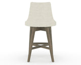Canadel Downtown Trend Counter Stool in Shadow, TW Fabric, back view