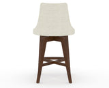 Canadel Downtown Trend Counter Stool in Cognac Washed, TW Fabric, back view