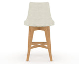 Canadel Downtown Trend Counter Stool in Caramel Washed, TW Fabric, back view