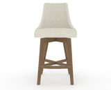 Canadel Downtown Trend Counter Stool in Pecan Washed, TW Fabric, front view