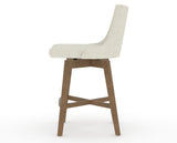 Canadel Downtown Trend Counter Stool in Pecan Washed, TW Fabric, side view