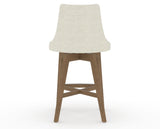 Canadel Downtown Trend Counter Stool in Pecan Washed, TW Fabric, back view