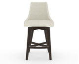 Canadel Downtown Trend Counter Stool in Davy's Grey, TW Fabric, front view