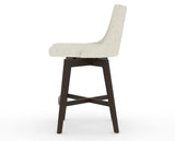 Canadel Downtown Trend Counter Stool in Davy's Grey, TW Fabric, side view