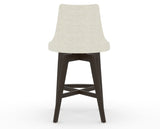 Canadel Downtown Trend Counter Stool in Davy's Grey, TW Fabric, back view