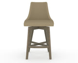 Canadel Downtown Trend Counter Stool in Shadow, XY Faux Leather, front view