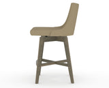 Canadel Downtown Trend Counter Stool in Shadow, XY Faux Leather, side view