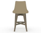 Canadel Downtown Trend Counter Stool in Shadow, XY Faux Leather, back view