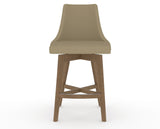Canadel Downtown Trend Counter Stool in Pecan Washed, XY Faux Leather, front view