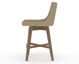 Canadel Downtown Trend Counter Stool in Pecan Washed, XY Faux Leather, side view