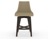 Canadel Downtown Trend Counter Stool in Davy's Grey, XY Faux Leather, front view
