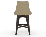 Canadel Downtown Trend Counter Stool in Davy's Grey, XY Faux Leather, back view
