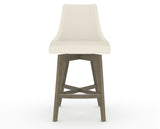Canadel Downtown Trend Counter Stool in Shadow, YJ Faux Leather, front view