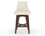 Canadel Downtown Trend Counter Stool in Cognac Washed, YJ Faux Leather, front view