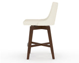 Canadel Downtown Trend Counter Stool in Cognac Washed, YJ Faux Leather, side view