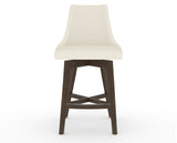 Canadel Downtown Trend Counter Stool in Hazelnut Washed, YJ Faux Leather, front view
