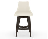Canadel Downtown Trend Counter Stool in Davy's Grey, YJ Faux Leather, front view