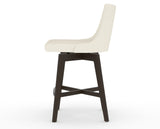 Canadel Downtown Trend Counter Stool in Davy's Grey, YJ Faux Leather, side view