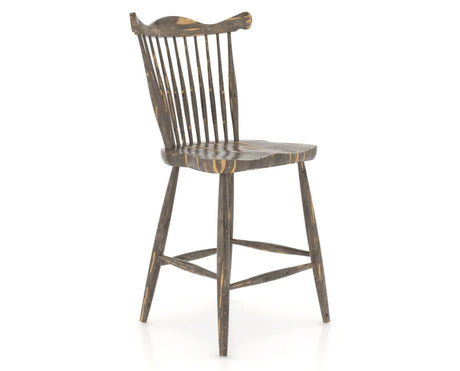 Canadel Champlain Wood Counter Stool 8162 in 08 Shadow, three-quarter view