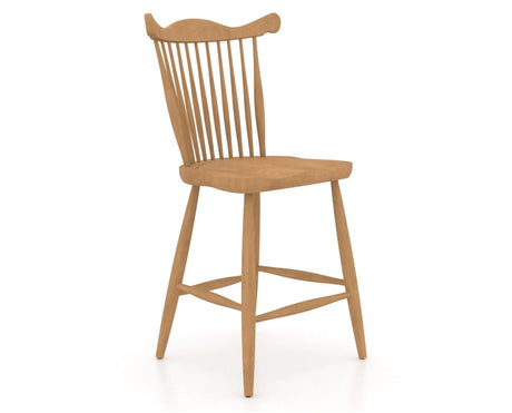Canadel Wood Counter Stool 8162 in 20 Caramel Washed, three-quarter view