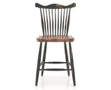 Canadel Champlain Wood Counter Stool 8162 in 63 Black / 33 Spice Washed, front view