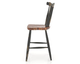 Canadel Champlain Wood Counter Stool 8162 in 63 Black / 33 Spice Washed, side view