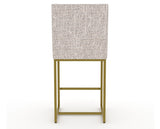 Canadel Modern Upholstered Counter Stool 8174 in FP Crypton® with a gold metal frame, back view