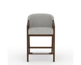 Canadel Modern Angle Counter Stool in Cognac Washed, 7C Fabric, front view