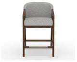 Canadel Modern Angle Counter Stool in Cognac Washed, 7C Fabric, front view