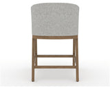 Canadel Modern Angle Counter Stool in Pecan Washed, 7C Fabric, back view