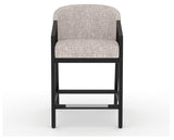 Canadel Modern Angle Counter Stool in Dark Smoke, FP Crypton®, front view