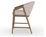 Canadel Modern Angle Counter Stool in Pecan Washed, FP Crypton®, side view
