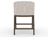 Canadel Modern Angle Counter Stool in Hazelnut Washed, FP Crypton®, back view