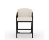 Canadel Modern Angle Counter Stool in Dark Smoke, FT InsideOut®, front view