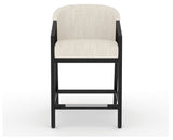 Canadel Modern Angle Counter Stool in Dark Smoke, FT InsideOut®, front view