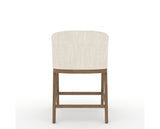 Canadel Modern Angle Counter Stool in Pecan Washed, FT InsideOut®, back view