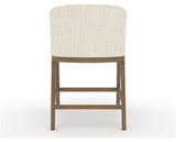Canadel Modern Angle Counter Stool in Pecan Washed, FT InsideOut®, back view