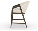 Canadel Modern Angle Counter Stool in Hazelnut Washed, FT InsideOut®, side view