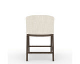 Canadel Modern Angle Counter Stool in Hazelnut Washed, FT InsideOut®, back view
