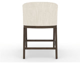Canadel Modern Angle Counter Stool in Hazelnut Washed, FT InsideOut®, back view