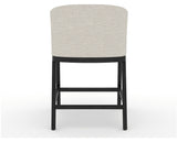 Canadel Modern Angle Counter Stool in Dark Smoke, TB Fabric, back view